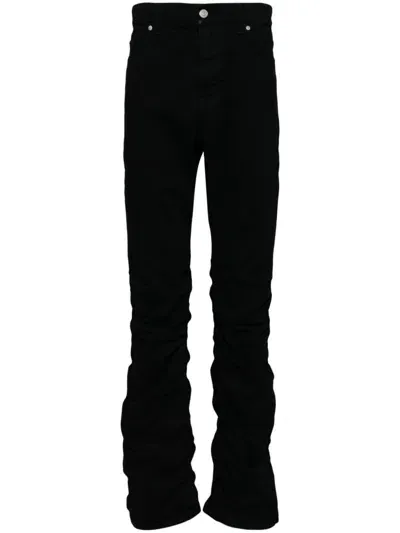 B1archive Draped Jeans In Black