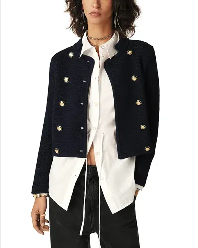 Ba&sh Ba & Sh Louman Cardigan In Navy