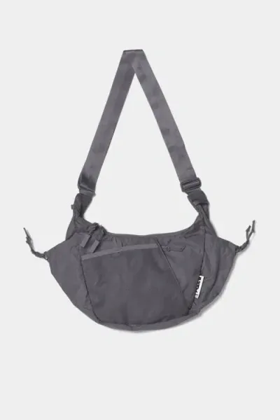 Baboon To The Moon Crescent Crossbody Bag In Grey