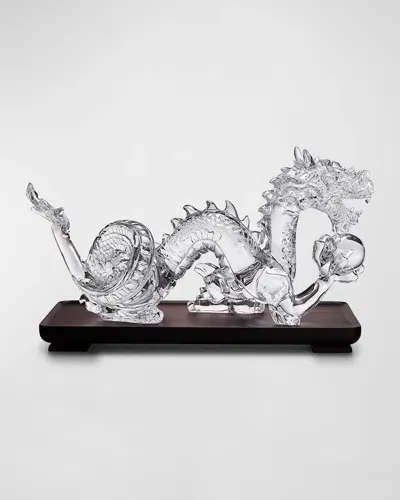 Baccarat Legendary Dragon Sculpture In Transparent