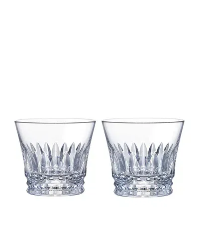 Baccarat Set Of 2 Everyday Tiara Tumblers In Transparent