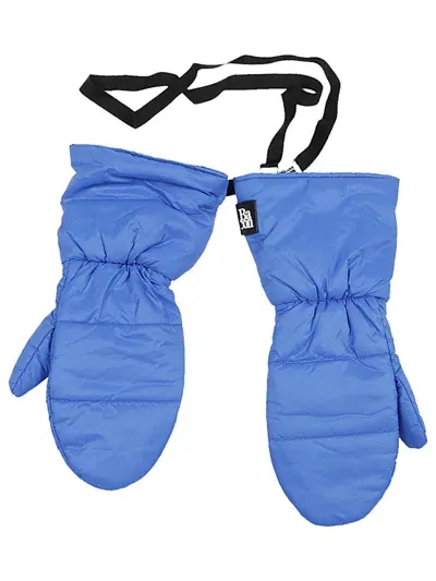 Bacon Little Joy Puffer Gloves In Blue