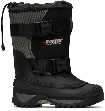 Baffin Black Wolf Boots In 231 Black/pewter