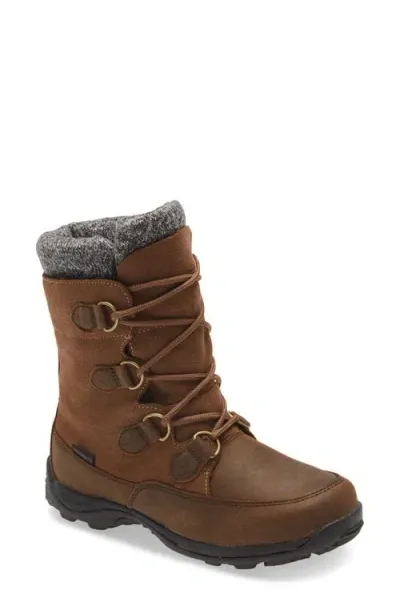 Baffin Eldora Waterproof Boot In Taupe/dark Brown