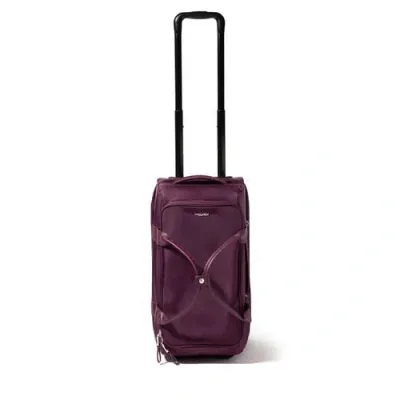 Baggallini Gramercy Carry-on Travel Roller Duffel Bag In Burgundy