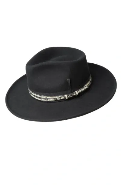 Bailey Klinger Litefelt® Wool Fedora In Black