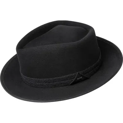 Bailey Reeder Wool Velour Fedora In Black