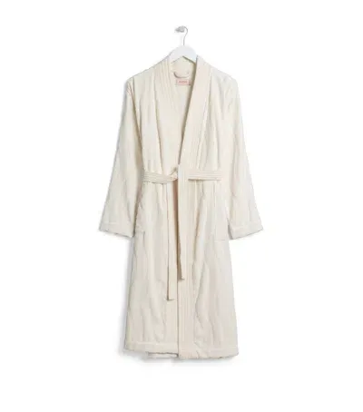 Baina Organic Cotton Sulis Bathrobe In Ivory