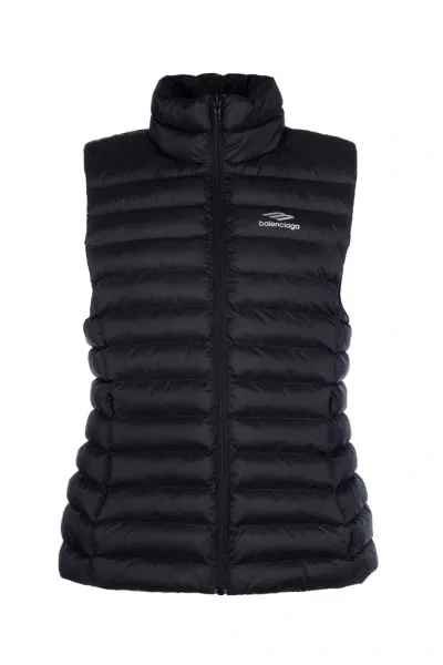 Balenciaga 3b Icon Down Vest In Black