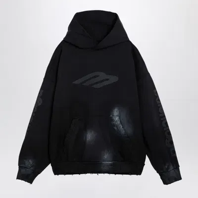 Balenciaga 3b Stencil Hoodie Black With Spots Men