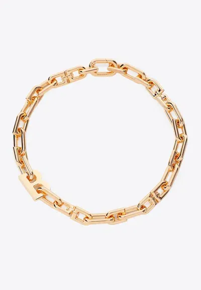 Balenciaga B Chain Choker In Gold