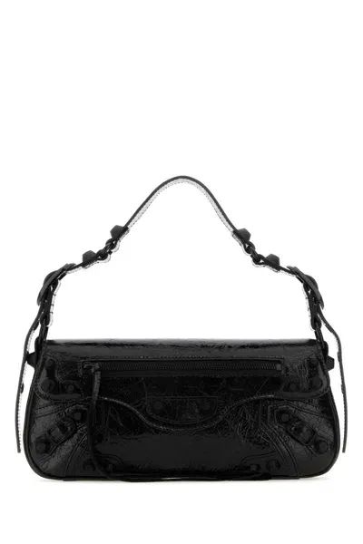 Balenciaga Woman Black Leather Small Le Cagole Sling Shoulder Bag