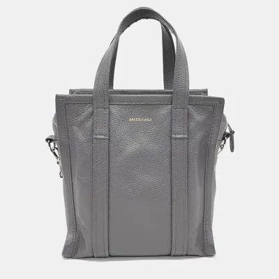 Pre-owned Balenciaga Bazaar Xs Bag In Grey