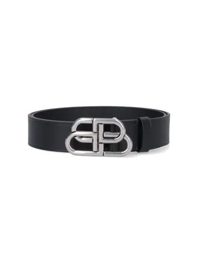 Balenciaga "bb" Belt In Black  