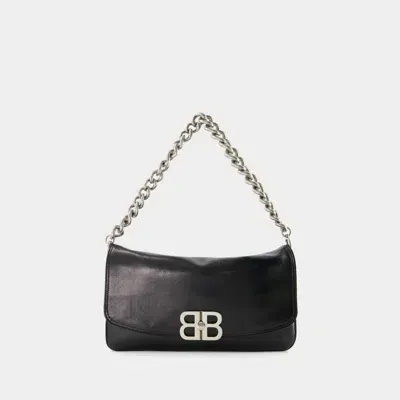 Balenciaga Bb Soft Flap Bag -  - Leather - Black