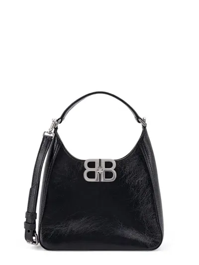 Balenciaga Bb Soft Hobo S Handbag In Black