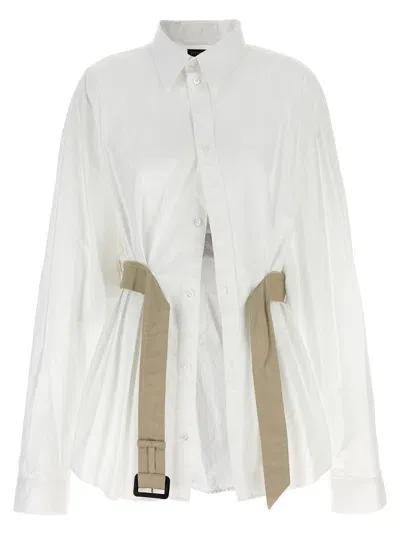 Balenciaga Belt Shirt Shirt, Blouse In White