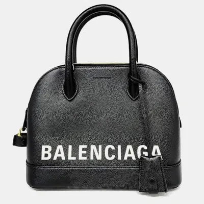 Pre-owned Balenciaga Bill Top Handle Bag S In Black