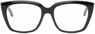 Balenciaga Black Cat-eye Glasses In 001 Black