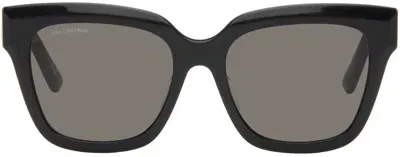 Balenciaga Black Cat-eye Sunglasses In 001 Black