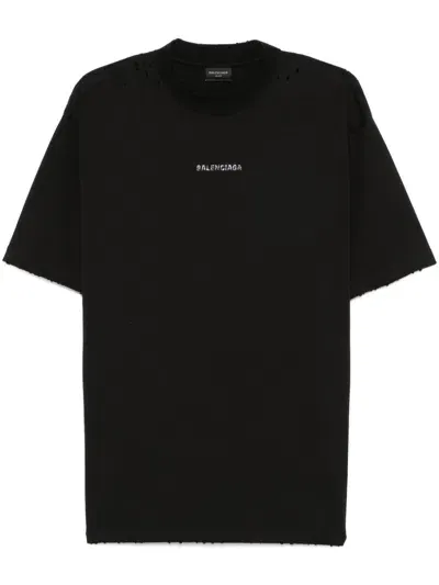 Balenciaga Black Cotton Jersey