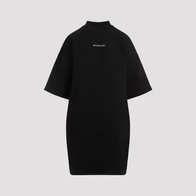 Balenciaga Black Cotton T-shirt Dress