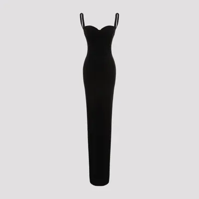 Balenciaga Black Fitted Gown Long Dress