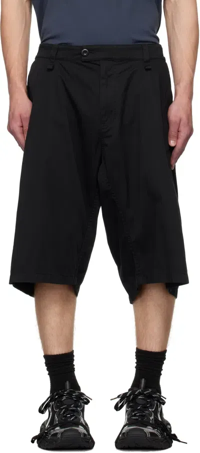 Balenciaga Black Minimal Cargo Shorts