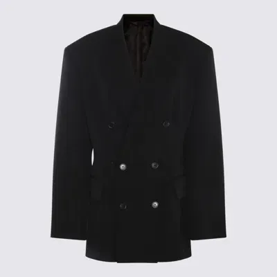 Balenciaga Black Wool Casual Jacket