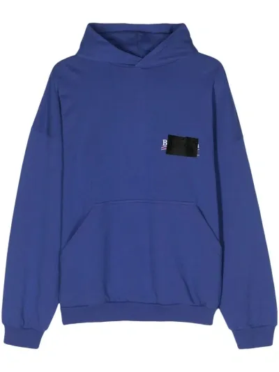 Balenciaga Blue Political Campaign Cotton Hoodie