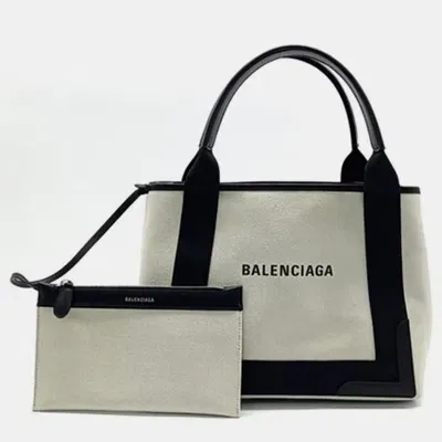 Pre-owned Balenciaga Cabas Tote Bag In Black