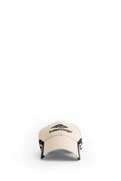 Balenciaga Caps In Beige