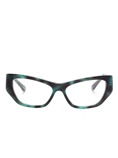 Balenciaga Cat-eye Glasses In Green