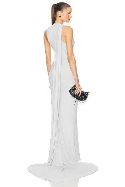 Balenciaga Cb Tank Top Gown In Light Grey