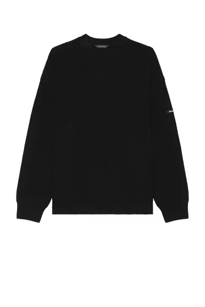 Balenciaga Crewneck Sweater In 1000 - Black