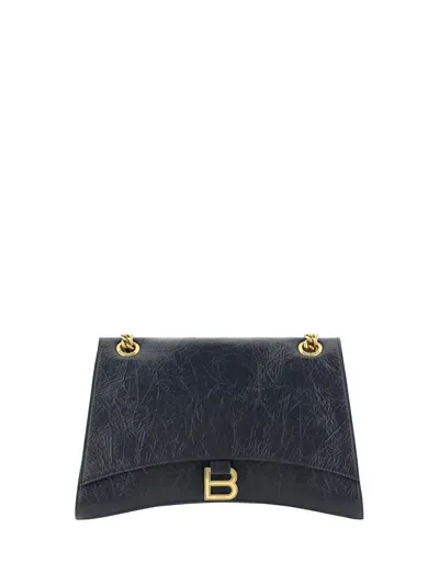 Balenciaga Crush Chain Bag M In Black