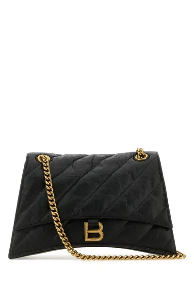 Balenciaga Crush Chain Bag M-tu Nd  Female In Black