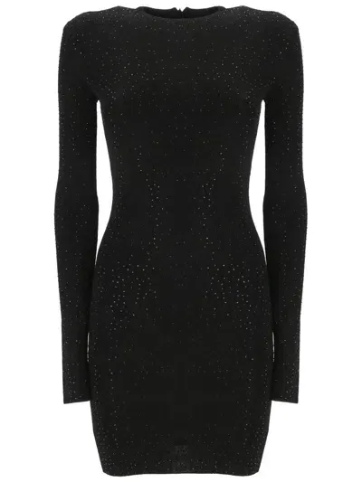 Balenciaga Mini Dress In Bi-stretch Crepe In Schwarz