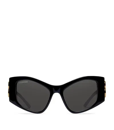 Balenciaga Dynasty Xl D-frame Sunglasses In Black