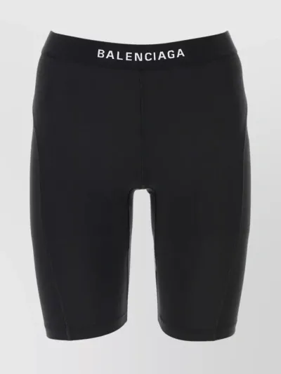 Balenciaga Athletic Cycling Shorts In Black