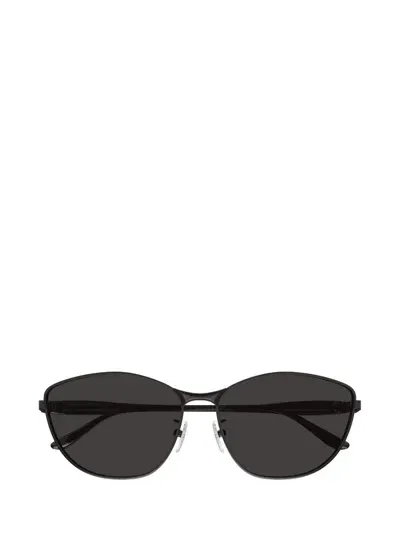 Balenciaga Eyewear Oval Frame Sunglasses In Black