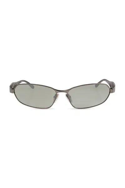 Balenciaga Eyewear Oval Frame Sunglasses In Grey