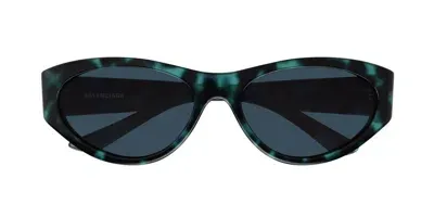 Balenciaga Eyewear Oval Frame Sunglasses In Multi