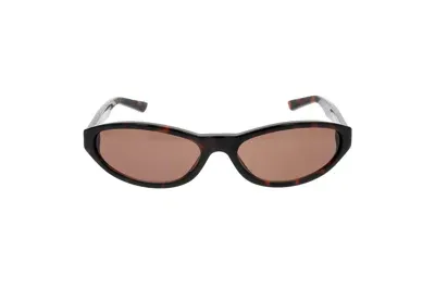 Balenciaga Eyewear Oval Frame Sunglasses In Multi