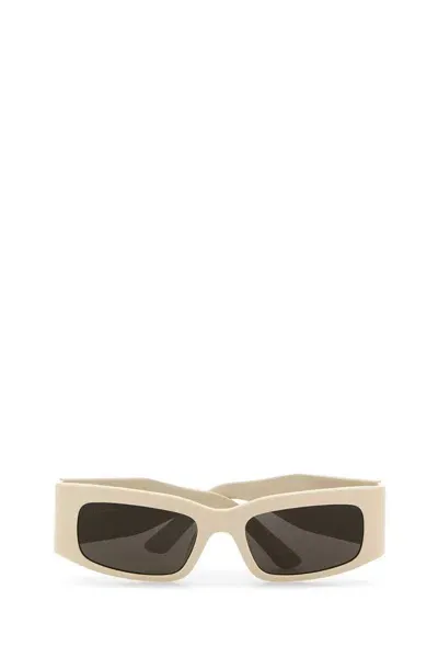 Balenciaga Eyewear Paper Rectangle Frame Sunglasses In White