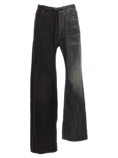 Balenciaga Fifty-fifty Jeans In Black