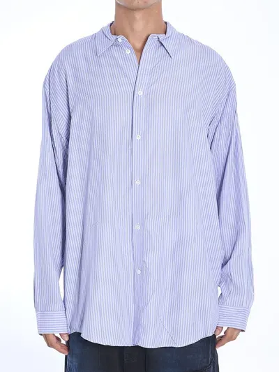 Balenciaga Fluid Shirt In Blue