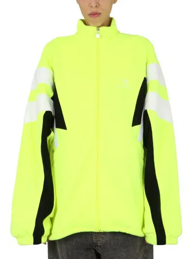 Balenciaga Sporty B Cosy Tracksuit Jacket In Yellow