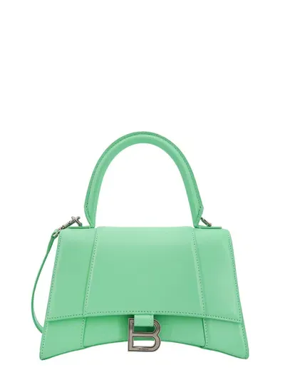 Balenciaga Hourglass Handbag In Green