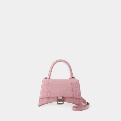 Balenciaga Hourglass Small Bag In Pink